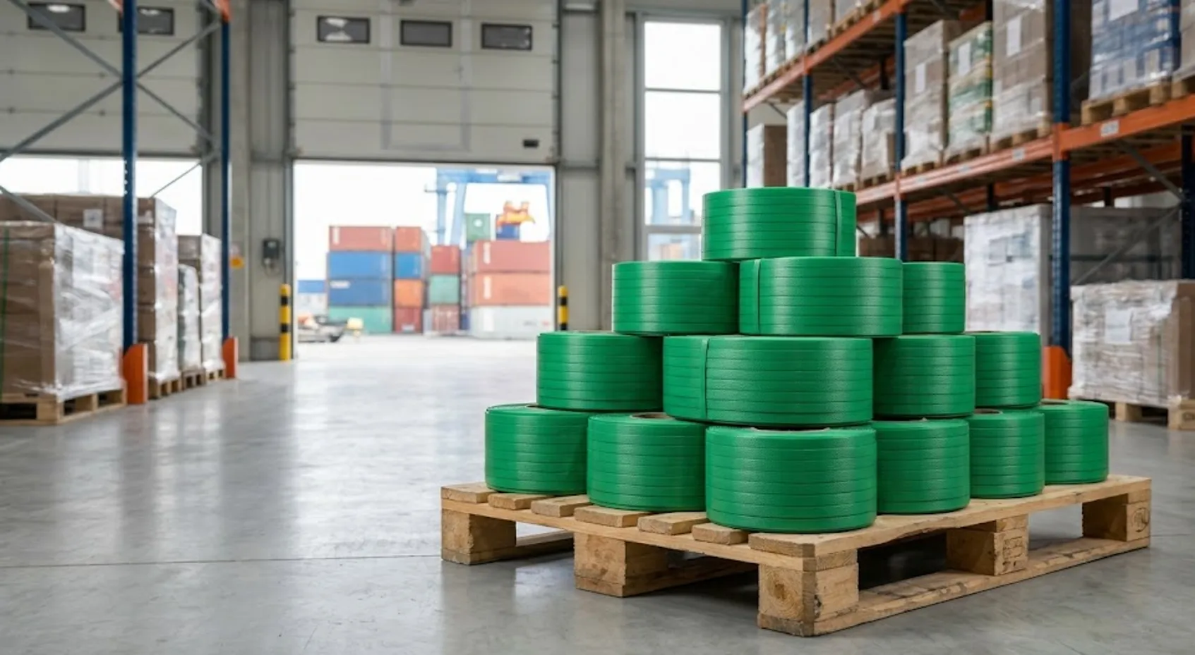 PET Strapping Band Exporter Romania — Greenstrix Industrial Packaging